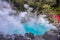 hot spring & x28;Hell& x29; blue water in Umi-Zigoku in Beppu Oita, Japan