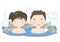 Hot spring image - couple