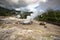 Hot spring waters in Furnas, Sao Miguel. Azores. Portugal