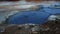 Hot springs, Geyser. Iceland. Geothermal area in lake Myvatn