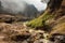 Hot springs Mount Rinjani volcano, Lombok, Indonesia