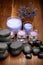 Hot stones and lavender minerals