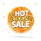 Hot Summer Sale, discount poster design template, special season offer, promotion banner, vector illustration