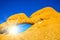 The hot sun over Namib Desert
