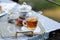 Hot tea ,kettle and tea cup or Chinese tea or English tea