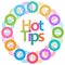 Hot Tips Colorful Rings Circular