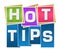 Hot Tips Colorful Squares Stripes