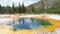 Hot Volcanic Springs in Yellowstone Park