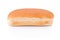 Hotdog bun isolated on white