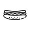 Hotdog Food Icon. Vector Design Illustration Sign