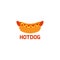 Hotdog logo graphic design template vector illustration