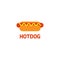 Hotdog logo graphic design template vector illustration
