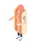 Hotdog Promoter Costume Composition
