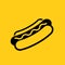 Hotdog vector icon