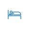 Hotel accommodation icon Logo illustration. Summer Icons Set Outline Holiday, Tour and travel outline icon set vector.