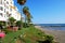 Hotel alongside the beach, Puerto Banus.