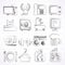 Hotel Amenities Services Icons