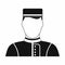 Hotel bellman black simple icon