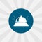 Hotel call icon. reception bell isolated icon. traveling design element