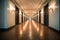 Hotel corridor with elegant decor, providing a luxurious and inviting background