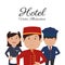 Hotel design, vector illustration.