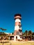 Hotel El Sitio lighthouse tower at Playa Venao in Panama
