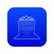 Hotel five stars icon blue vector