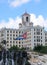 Hotel and flag