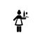 Hotel, girl, services, maid icon. Element of hotel pictogram icon. Premium quality graphic design icon. Signs and symbols