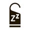 Hotel Handle Label Zzz Icon Illustration