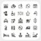 Hotel and Hotel Services icons set