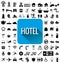 Hotel icon set