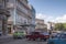 Hotel Inglaterra, and old cars in Havana, Cuba