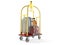 Hotel luggage cart with luggages