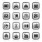 Hotel and motel room facilities icons