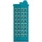 Hotel multistoried building facade isolated flat vector icon