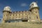 Hotel and observatory of Gornergrat over Zermatt on the Swiss alps