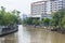 Hotel overlooking water canal melaka malaysia