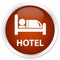 Hotel premium brown round button