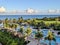 Hotel resort and beach at Playa Mujeres Cancun Mexico