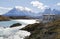 Hotel Salto Chico Explora Patagonia at turquoise Lake Pehoe in Torres del Paine National Park