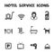 Hotel service icons