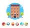 Hotel Services Icons Vector Illustration