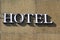 Hotel sign