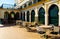 Hotel Tanger Medina, Morocco, Exterior Courtyard Tables, Arabic Architecture