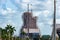 Hotel under construction at the Seminole Hard Rock Casino, the largest guitar shaped building in the world - Hollywood,