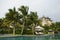 Hotel view with Palm tree