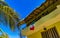 Hotels resorts buildings in paradise among palm trees Puerto Escondido