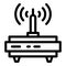 Hotspot router icon, outline style