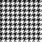 Hounds tooth - retro geometric pattern for clothing fashion. Sea